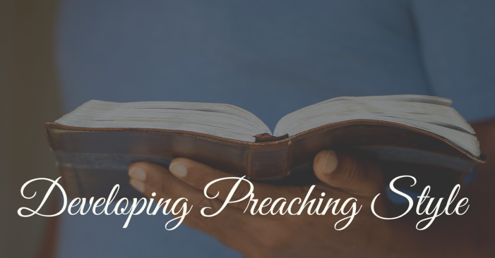Developing STyle In Preaching